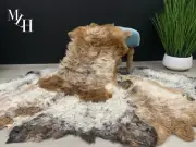 Tibetan Sheepskin Lambskin Rug Pelt Genuine Real Natural Colors