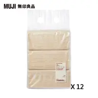 在飛比找momo購物網優惠-【MUJI 無印良品組】桌上用面紙/3入組(12入組)