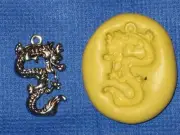 Dragon Charm Silicone Push Mold #834 Gumpaste Cake Chocolate Resin Clay Jewelry
