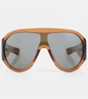 [Bottega Veneta] Bottega Veneta Scudo shield sunglasses One Size brown