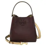 TORY BURCH REVA 品牌LOGO兩用水桶包(酒紅)