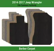 Lloyd Berber Front Row Carpet Mats for 2014-2017 Jeep Wrangler (for: Jeep)