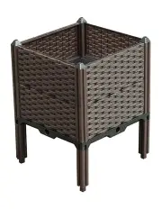 [SOGA] Raised Planter Box with Legs 40cm in Dark Brown