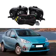 Front Bumper Fog Light Cover Wire Switch Kit For Toyota Prius C / Aqua 2012-2014 (for: Toyota)
