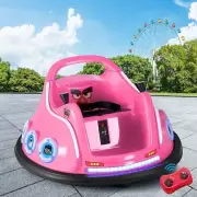 Remote Bumper Electric Toy Car for Kids - Angry Birds Pink