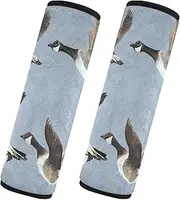 Car Seat Belt Pads Set of 2 Soft Auto Seatbelt Shoulder Pad Baby Seat Shoulder Strap Cover Car Accessories for Adults and Kids S Canada Geese