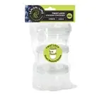 3PC Lemon & Lime 260ml Stacking Containers Twist-Lock Household Canister Storage
