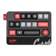 MKESPN K809 19-Keys Wired Rocker Knob Mechanical Gaming Keyboard Hot Swappable RGB Type-C Programmable Numeric Gaming Ke