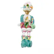 Cynthia Rowley Easter Elf Fairy Doll w/Green Glitter Egg 16" Shelf Sitter