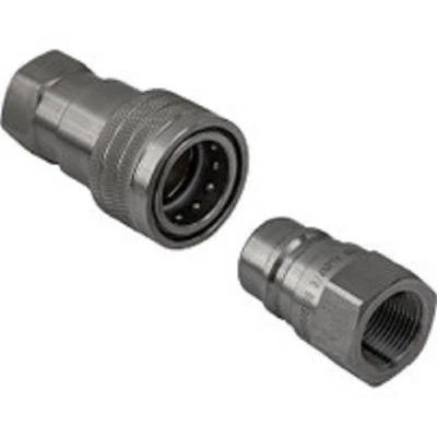 B40005SS - Hydraulic Coupler Set, SST, 3/4in NPTF, 3/4in BODY - 1EA