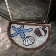 Rubber Backing Entrance Door Mat Non-Slip Sea Star Bath Mat Kitchen