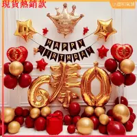 在飛比找蝦皮購物優惠-免運 老人壽宴生日氣球套裝 氣球 祝壽 60大壽 場景佈置 