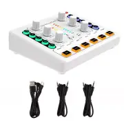 1set M8 Sound Card Body Multifunctional Voice Changing For Live Steaming/Podcast