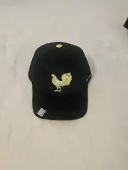 Gorra Bigg Boss Gallo Color ORO Black Snapback One Size Visera De Gamuza