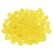 300pcs Resin Sewing Buttons 1/2" Round Flat 4-Hole Craft Buttons, Yellow