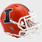 Illinois Fighting Illini Orange NCAA Riddell Speed Mini Football Helmet