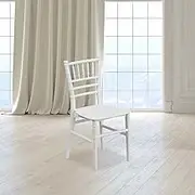 HIKLC WhiteResin ChairStacking NapoleonChair(White)
