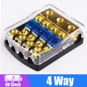 Mini ANS Fuse Block 4-Way Inline Midi Holder Bolt Down Audio Holder Heavy Duty O