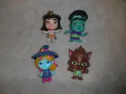 NETFLIX SUPER MONSTERS 4 FIGURES KATYA SPELLING, FRANKIE MASH, LOBO HOWLER CLEO