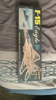 12 3/4" Span Nice McDonnell-Douglas F-15 Eagle Build n Show Balsa Kit PN - 1401