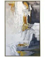 Harp & Finial Solitary Framed Canvas Art with 1.5in Frame