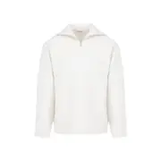 [Auralee] Auralee-Ivory White Heavy Milano Wool Pullover-Uomo 3 NUM