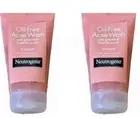2 X NEUTROGENA OIL-FREE ACNE WASH PINK GRAPEFRUIT FOAMING SCRUB 125mL