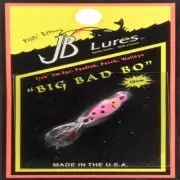 JB Lures BB3 Big Bad Bo No.14 Lure, Pink-Glow, 1/16-Ounce