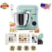 Compact 3-in-1 Stand Mixer with Tilt-Head, 10 Speeds, 6.5QT Bowl in Agave Green