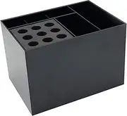 FashionCha Salon Organizer Hairbrush Holder Detachable Combs Hairdressing Tool Storage Box Hair Cutting Tool Case for, black