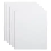 5x Marbig PE/Linen 2 D-Ring 25mm A4 Binder File Document Organiser Holder White