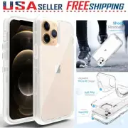 CLEAR Shockproof Case For Apple iPhone 15 14 13 12 11 Pro Max Heavy Duty Cover