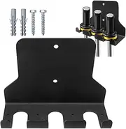 Vertical Barbell Holder | Powerlifting Weight Holder - Space Saving Vertical Heavy-Duty Rack for Home and Garage Wall Mounted Fitness