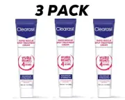 Clearasil Rapid Rescue Spot Treatment Cream, Benzoyl Peroxide, Acne, 3 PACK, 1oz