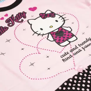 【TDL】HELLO KITTY凱蒂貓兒童洋裝 長袖衣服 上衣 T恤 KT8151