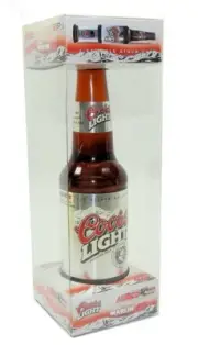 NASCAR Limited Edition Coors Light Bottle & Sterling Martin #40 Car Collectible