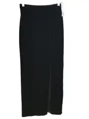Womens skirt 40" long with 26" split front Kay Celine black velvet designer NWT