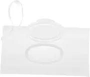 Yardwe Clear Portable Wet Wipe Dispenser Refillable Reusable Pouch for Wipes Versatile Hanging Bag for Stroller Bedside Travel Elegant Design with Access