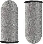 Finger Game Sleeves - Anti-Slip Silver Fiber Finger Sleeve Cots Protector - Touchscreen Breathable Thumb Protectors Covers for Women, Men Mobile Phone Games