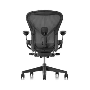 【Herman Miller】Aeron2.0 全功能 尼龍腳 石墨色 B SIZE DW扶手(功能最頂配☆ 經典再進化 二代人體工學椅)