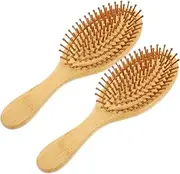 FRCOLOR Scalp Hair Spa Massage Comb Brush Anti-static for Men Women Wood Bristles Hair Care Tool