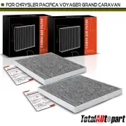 2Pcs Activated Carbon Cabin Air Filter for Chrysler Grand Caravan Pacifica 3.6L (for: Chrysler)