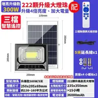 在飛比找PChome24h購物優惠-【禾統】300W增亮升級款 LED智能光控太陽能感應燈