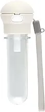 Skater PSHC5S-A Plastic Bottle Cap, Straw, One Push, Open with Case, 16.9 fl oz (500 ml), 11.8 fl oz (350 ml), Dull Gray, Attachment Cap, One Touch