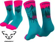 DYNAFIT stay fast graphic trail run socks breathable wicking anti odor adult M