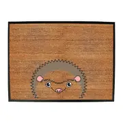 Hedgehog Ani Mates - Funny Novelty Doormat Man Cave Floor mat
