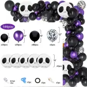 Halloween Party Decoration Balloons 145pcs Balloon Garland Arch Kit.