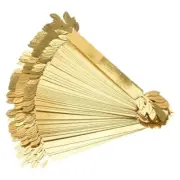 50 Pack Golden Leaf Napkines Rings Wedding Serviettes Holderes Napkines Buckle