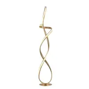 Ramona LED Light Spiral Floor Lamp Curvy Reading Bedside Light - Gold