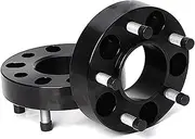 DEMULAX Car Wheel Gasket 2Pieces, for Alfa, for Romeo GT Aluminum Wheel Spacer PCD 5x98 CB 58.1mm 15-45mm M12*1.25 Adapter 5 Lug Suitable Suit Wheel Spacers Car Wheel Spacer(Black 45mm)